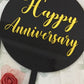 Products Beautiful Round Happy Anniversary Cake Topper