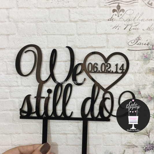 Personalized / Customized Anniversary Cake Topper PANNCT010