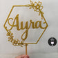 Personalized / Customized Name Cake Topper