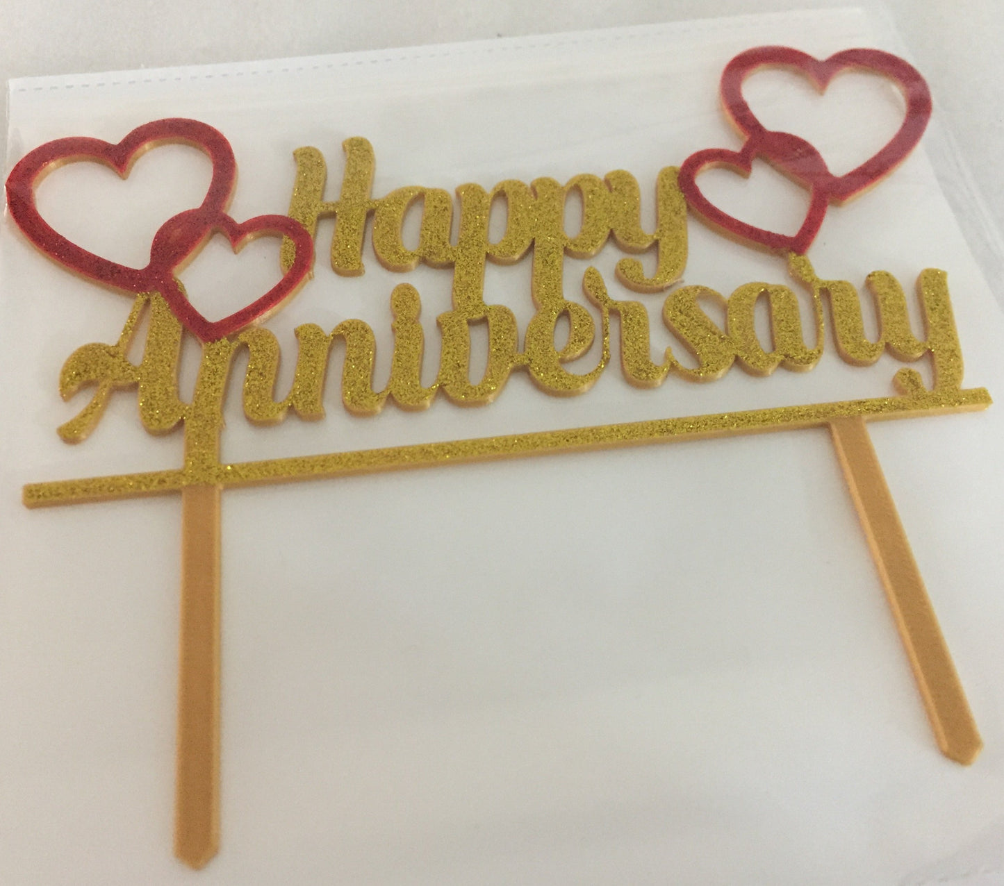 Happy Anniversary Cake Topper 