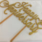 Happy Anniversary Cake Topper 