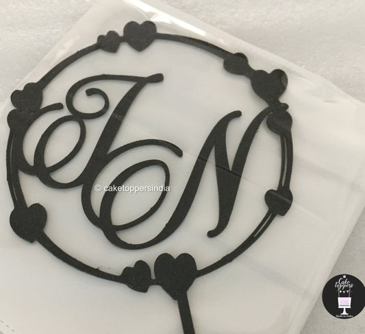 Personalized / Customized Cake Topper with Initials