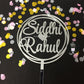 Customized Couple / Bride Groom Cake Topper for Wedding / Engagement