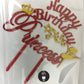 Personalized / Customized Happy Birthday Cake Topper with Name