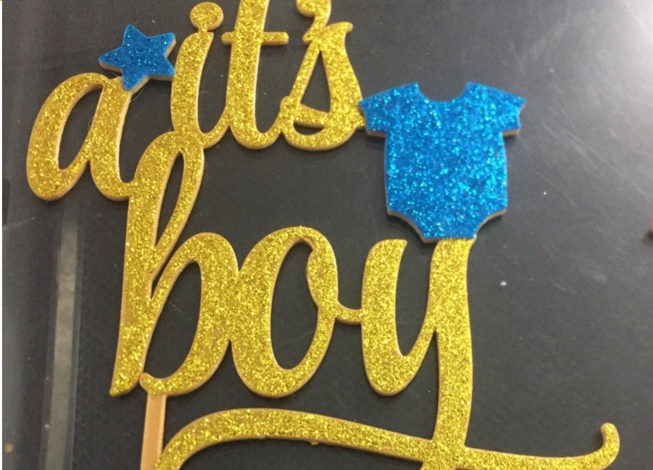 It's a Boy Cake Topper 