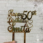 Personalized / Customized Happy Birthday Cake Topper with Name