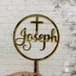 Personalized / Customized Christian Name Cake Topper 