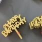 Small Happy Birthday Cake Topper