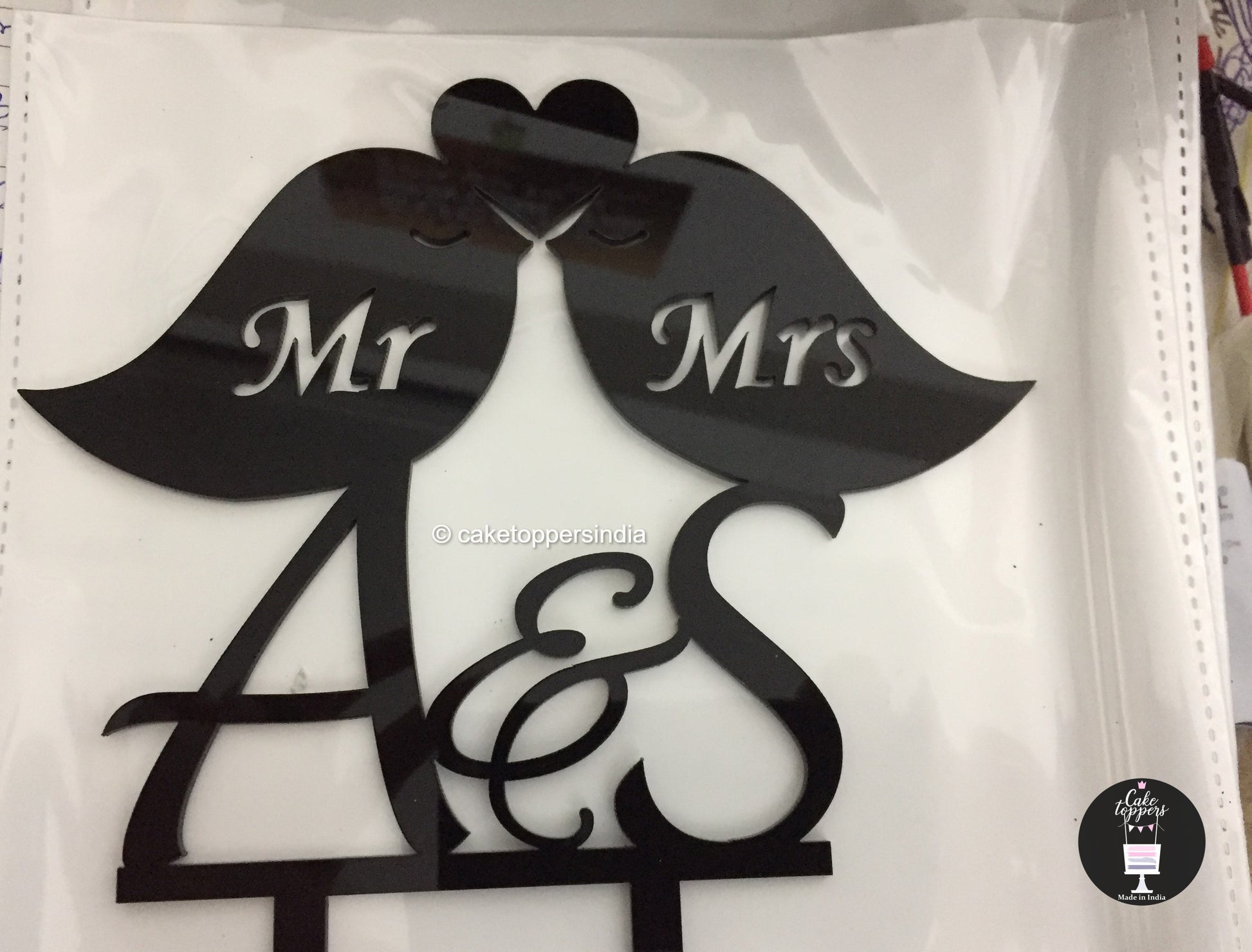 Personalized / Customized Cake Topper with Initials