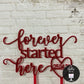 Forever Started Here Cake Topper