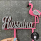 Personalized / Customized Flamingo Cake Topper with Name PKCT025