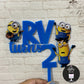 Personalized / Customized Minions Cake Topper with Name