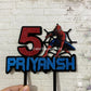 Personalized / Customized Spiderman Theme Cake Topper with Name PKCT038