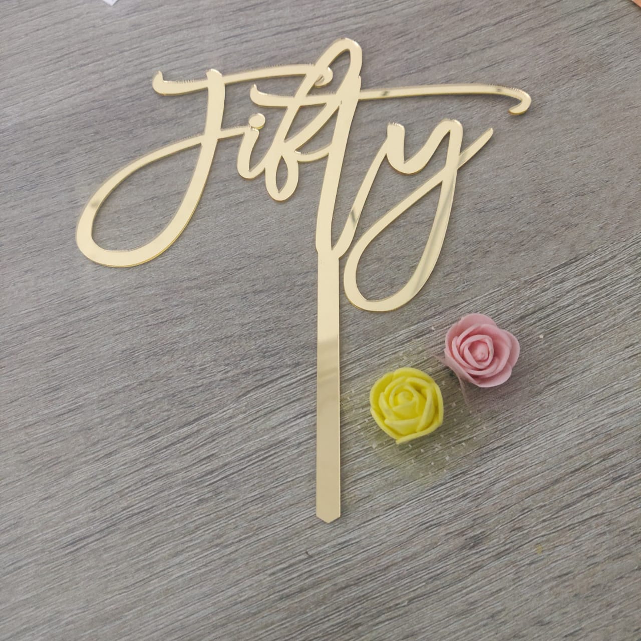 Fifty Cake Topper -50CT0015