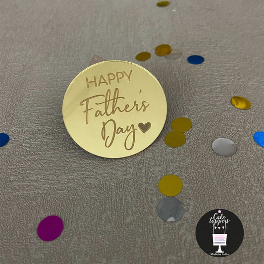 Happy Father's Day - Acrylic Gift tag / charm