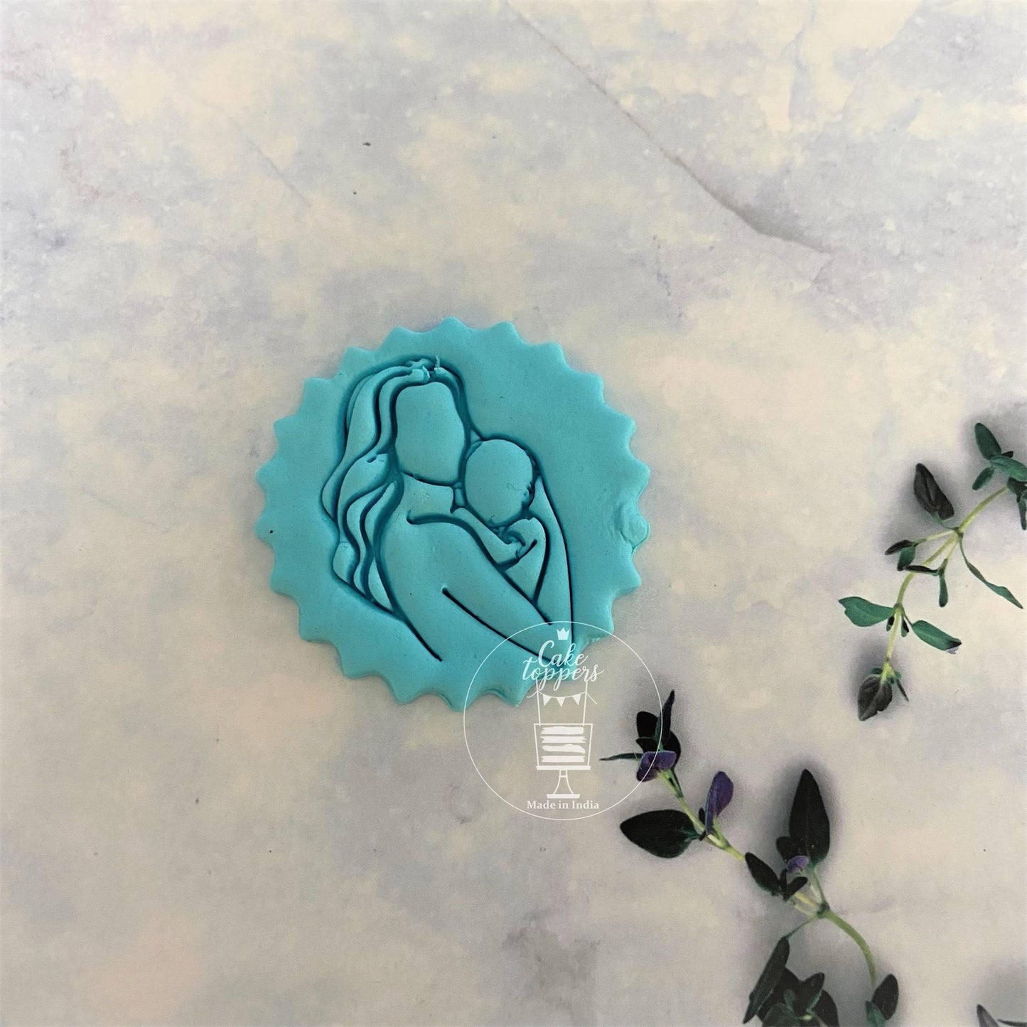 Mother Child- Fondant Embosser / Stamp