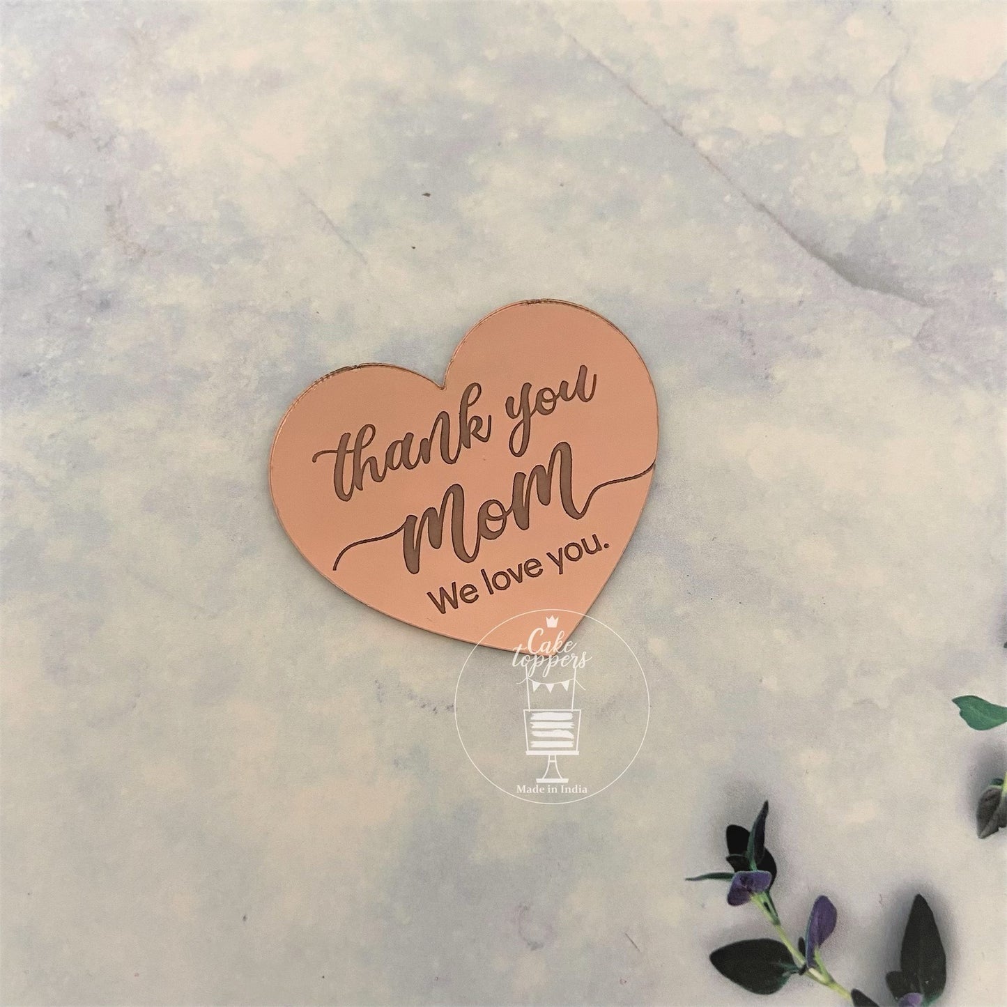 Thank you Mom - Acrylic Gift tag / charm