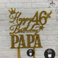 Personalized / Customized Happy Birthday Cake Topper with Name and Age