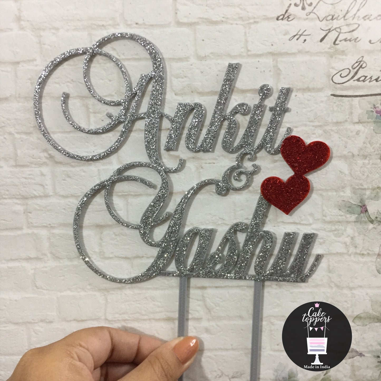 Customized Couple / Bride Groom Cake Topper for Wedding / Engagement