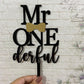 Mr OneDerful Cake Topper 