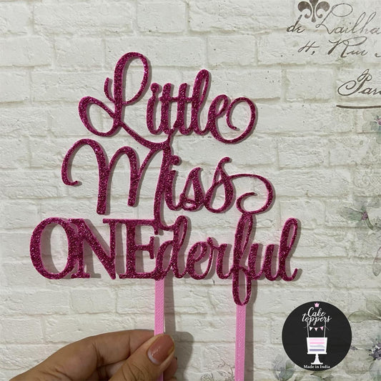  Little Miss ONEderful Cake Topper