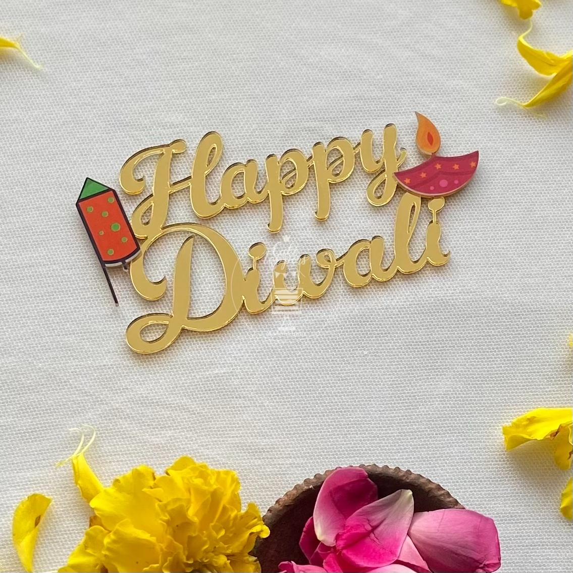 Happy Diwali Acrylic Tag