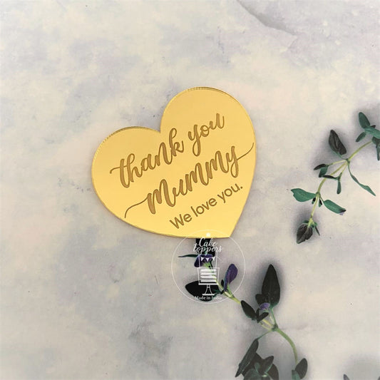 Thank you Mummy - Acrylic Gift tag / charm