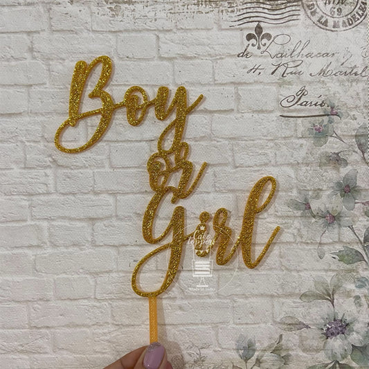 Boy or Girl Cake Topper - BSHCT0023