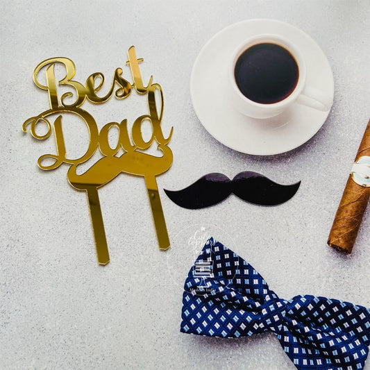 Best Dad Cake Toppers- Set of 5