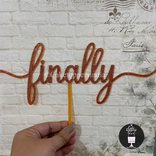 Finally Cake Topper - WEDCT029