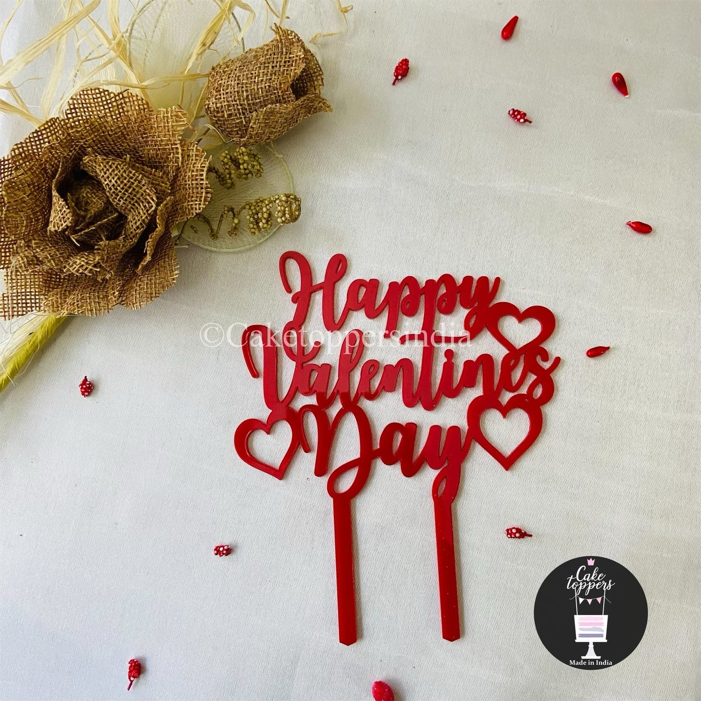 Happy Valentine's Day Cake Topper - VDCT017