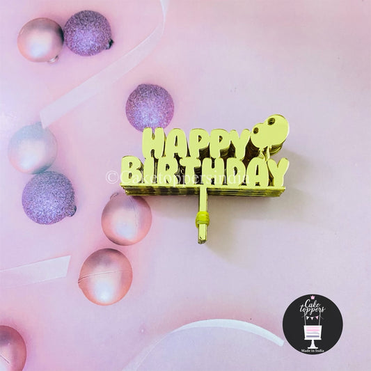 Mini Happy Birthday Cake Topper