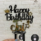 Personalized / Customized Happy Birthday Cake Topper with Name PHBDCT036